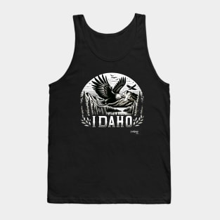 Idaho Heights: Eagle's Realm - American Vintage Retro style USA State Tank Top